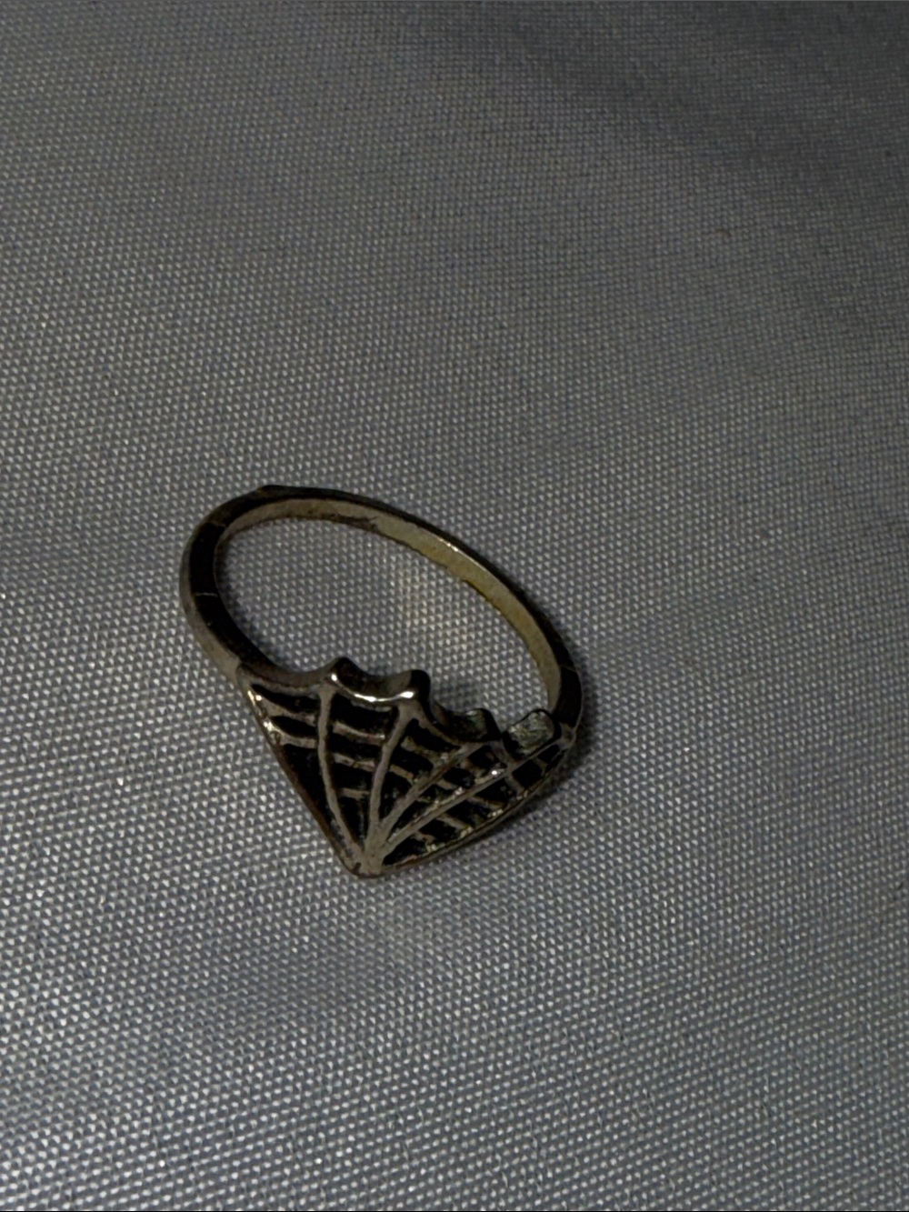 Openwork Spiderweb Silver Ring - Women's Jewelry
